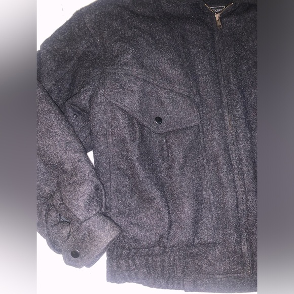 Vintage 100% Wool Charcoal Peter England Jacket - Picture 3 of 9